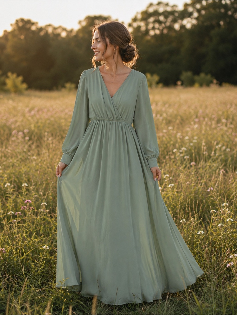 JessaKae Sage Long Sleeve Dress